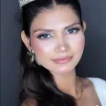 A model showcasing flawless HD makeup created during our makeup course for beginners at the leading makeup academy in Aligarh.